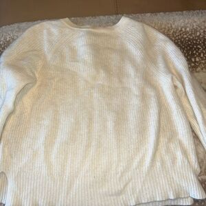 Vineyard Vines Women's Ivory Cashmere Crew Neck Sweater